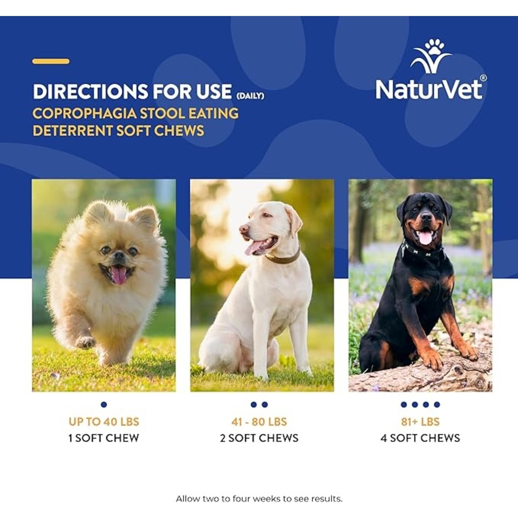 NaturVet NaturVet Coprophagia Stool Eating Deterrent Soft Chews 70ct