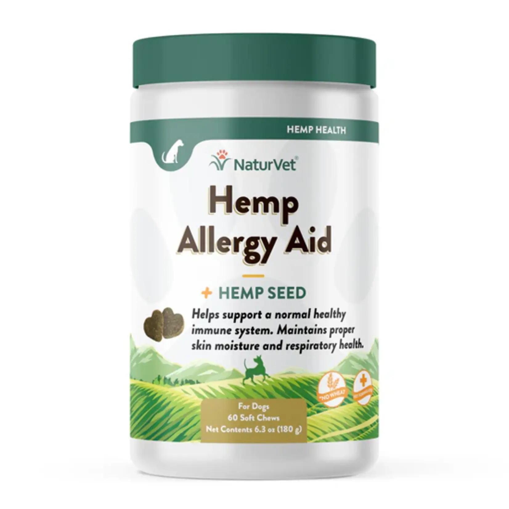 NaturVet NaturVet Hemp Allergy Aid + Hemp Seed Soft Chews 60ct