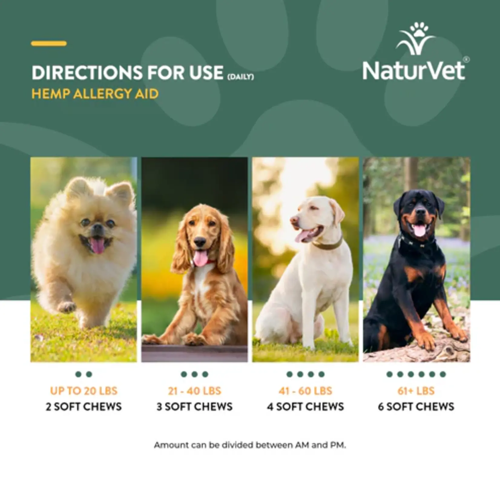 NaturVet NaturVet Hemp Allergy Aid + Hemp Seed Soft Chews 60ct