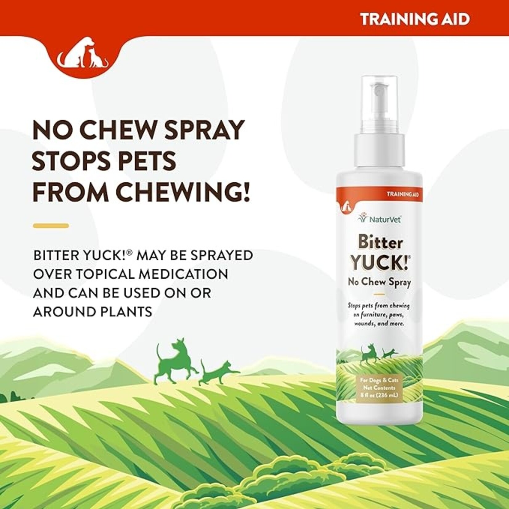 NaturVet NaturVet Bitter Yuck Spray 8oz