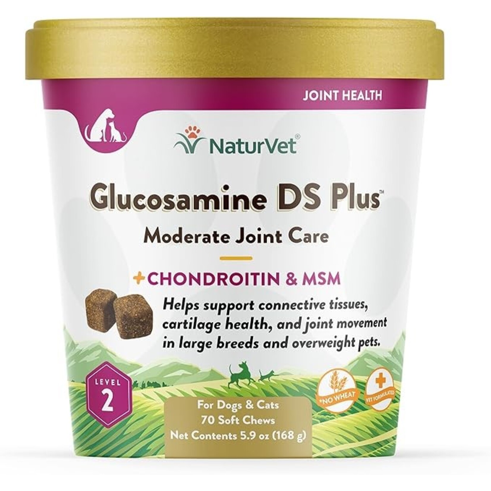 NaturVet NaturVet Glucosamine DS+ Level 2 Soft Chews 70ct