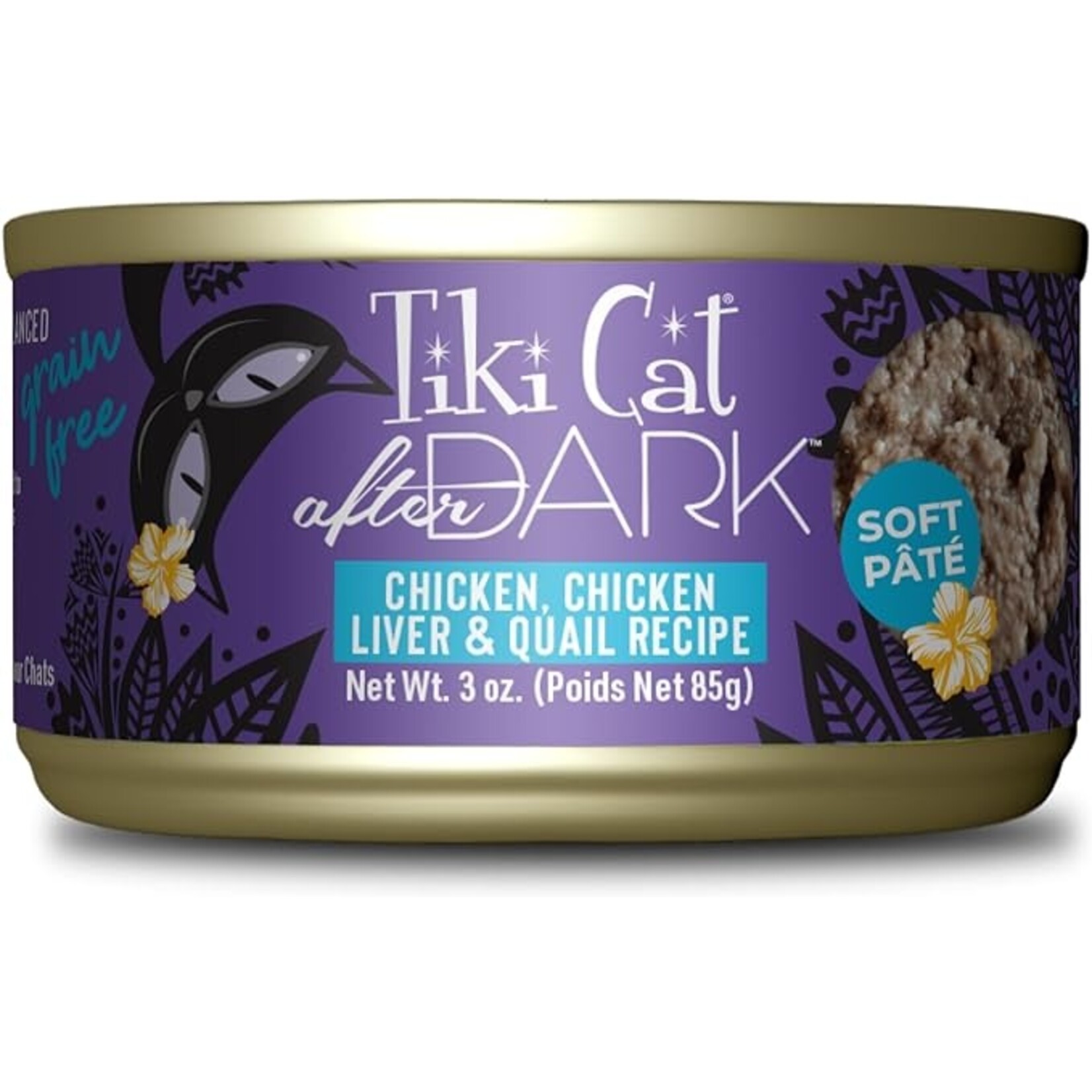 Tiki Cat Tiki Cat After Dark - Chicken, Chicken Liver & Quail Pate 3oz (case 12)