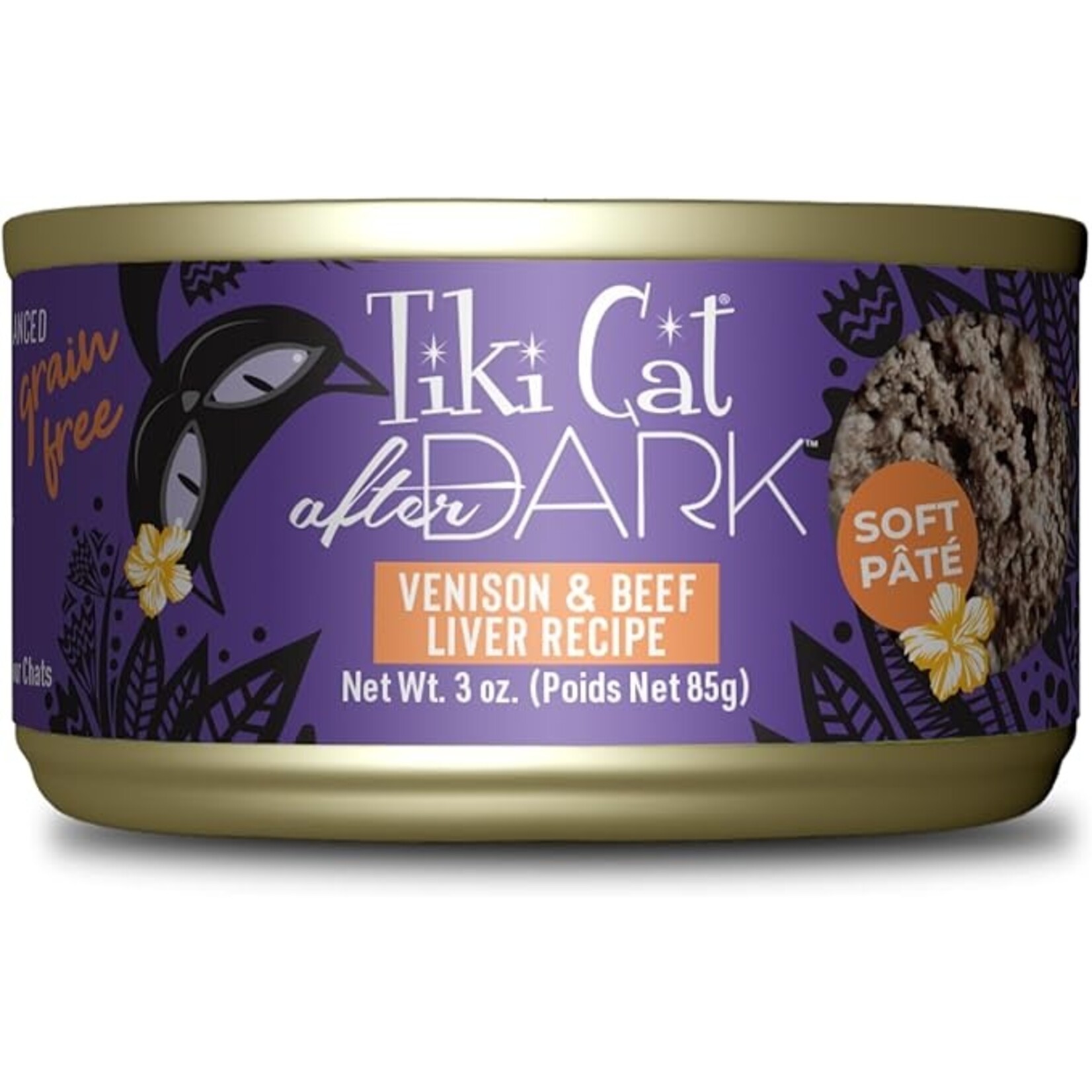 Tiki Cat Tiki Cat After Dark - Venison & Beef Liver Pate 3oz (case 12)