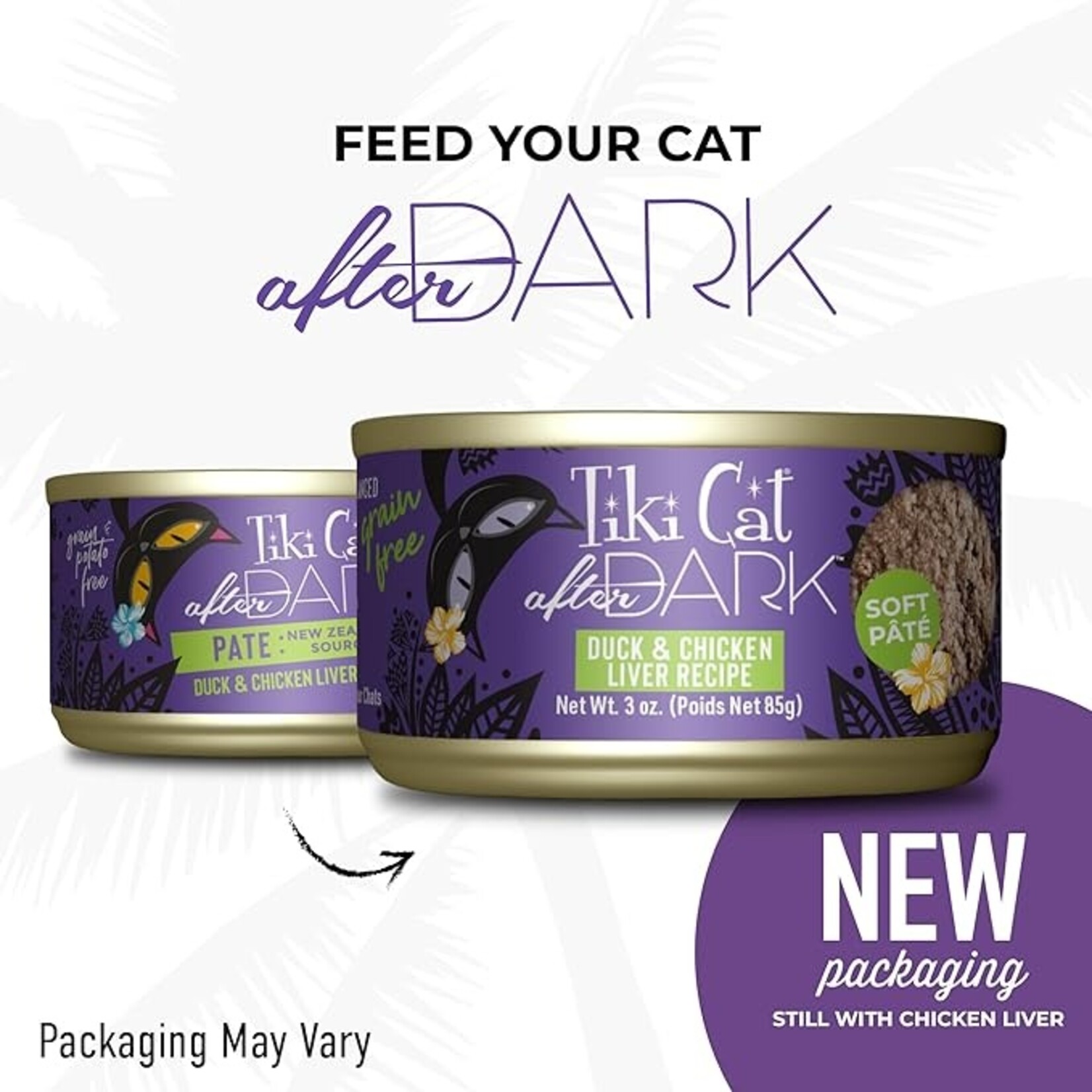Tiki Cat Tiki Cat After Dark - Duck & Chicken Liver Pate 3oz (case 12)