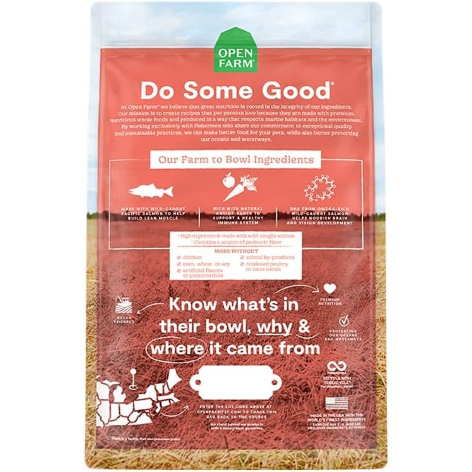 Open Farm Open Farm Puppy Grain Free Salmon & Sweet Potato Recipe Dog 4lb