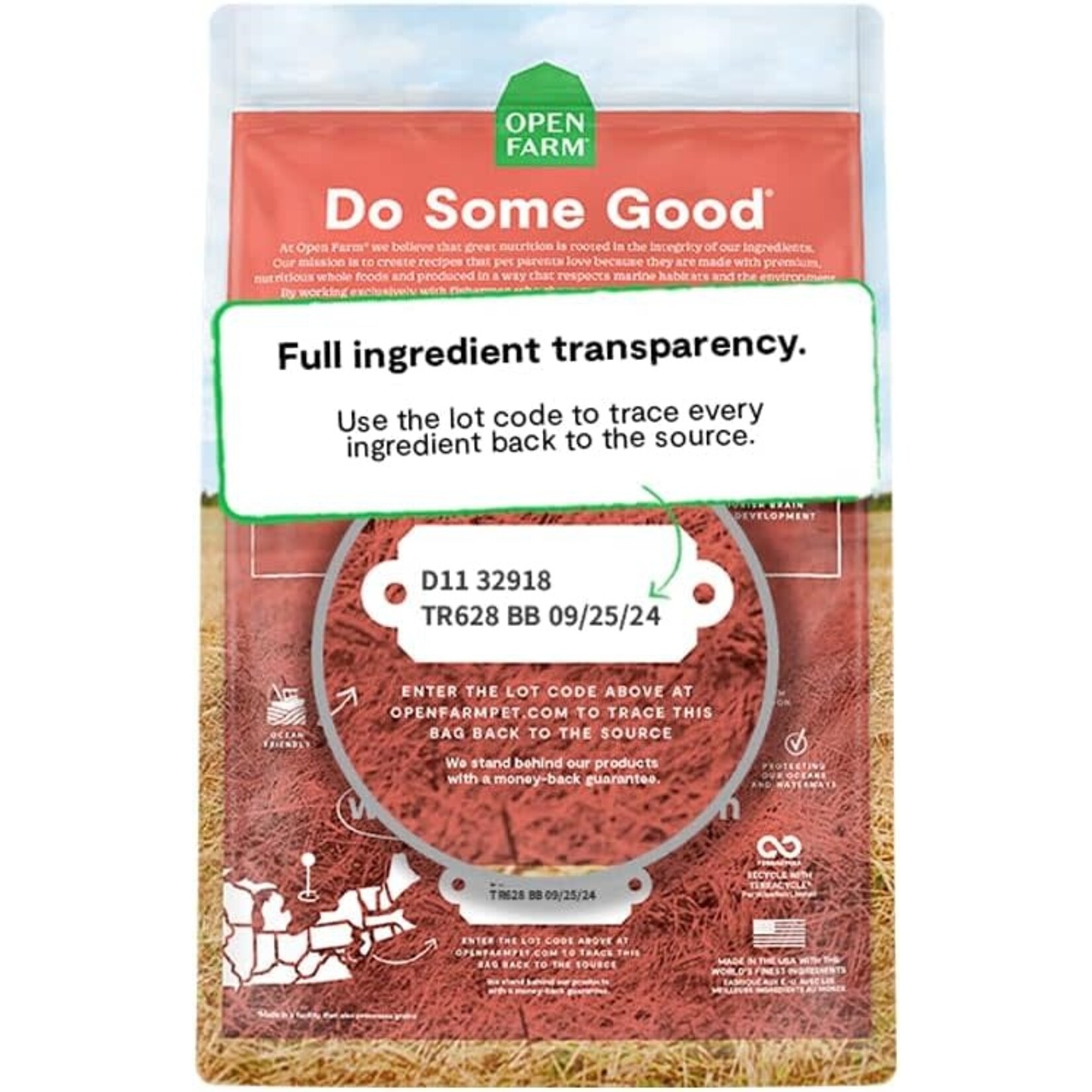 Open Farm Open Farm Puppy Grain Free Salmon & Sweet Potato Recipe Dog 4lb