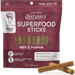 Dog Treat Naturals Naturals Beef & Pumpkin Superfood Sticks for Dogs 10oz