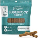 Dog Treat Naturals Naturals Chicken & Cranberry Superfood Sticks for Dogs 10oz