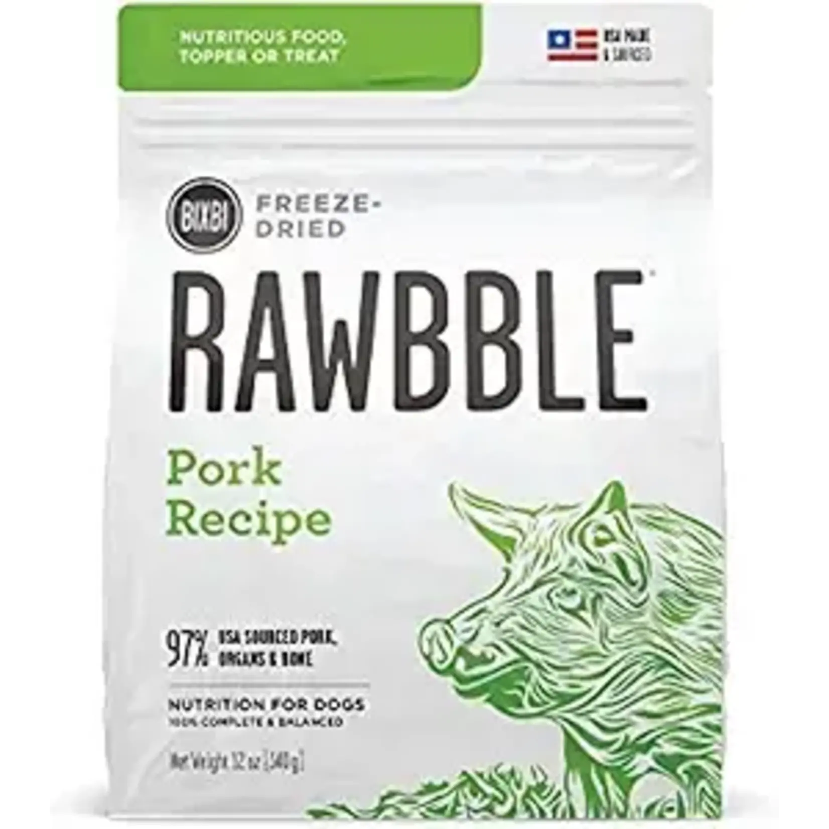 Rawbble Bixbi Rawbble Pork 12oz