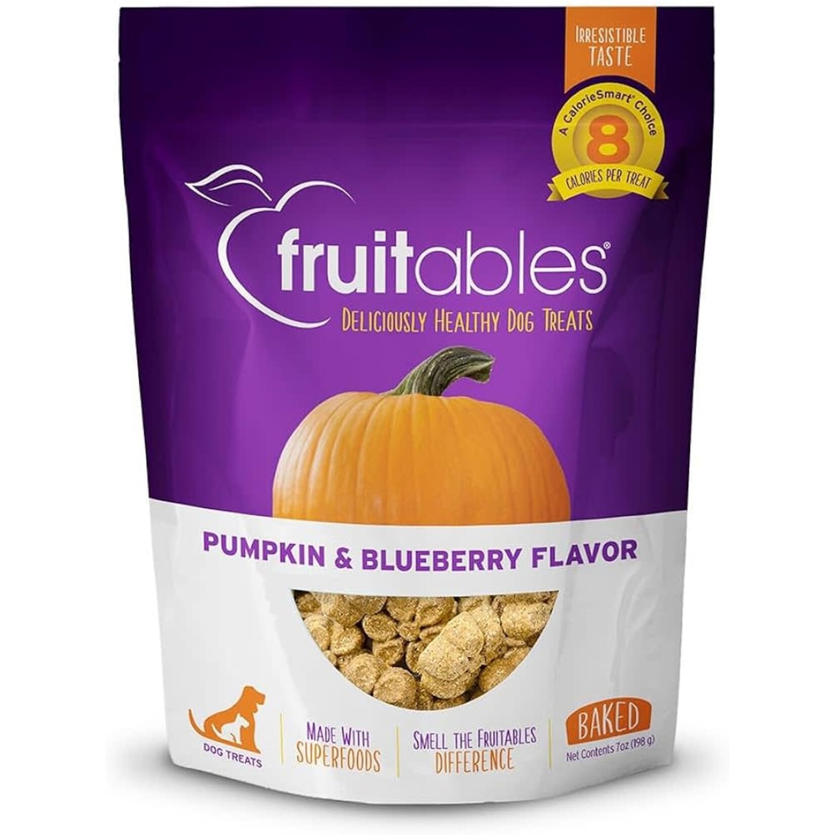 Fruitables Fruitables Pumpkin Blueberry Dog Treat 7oz