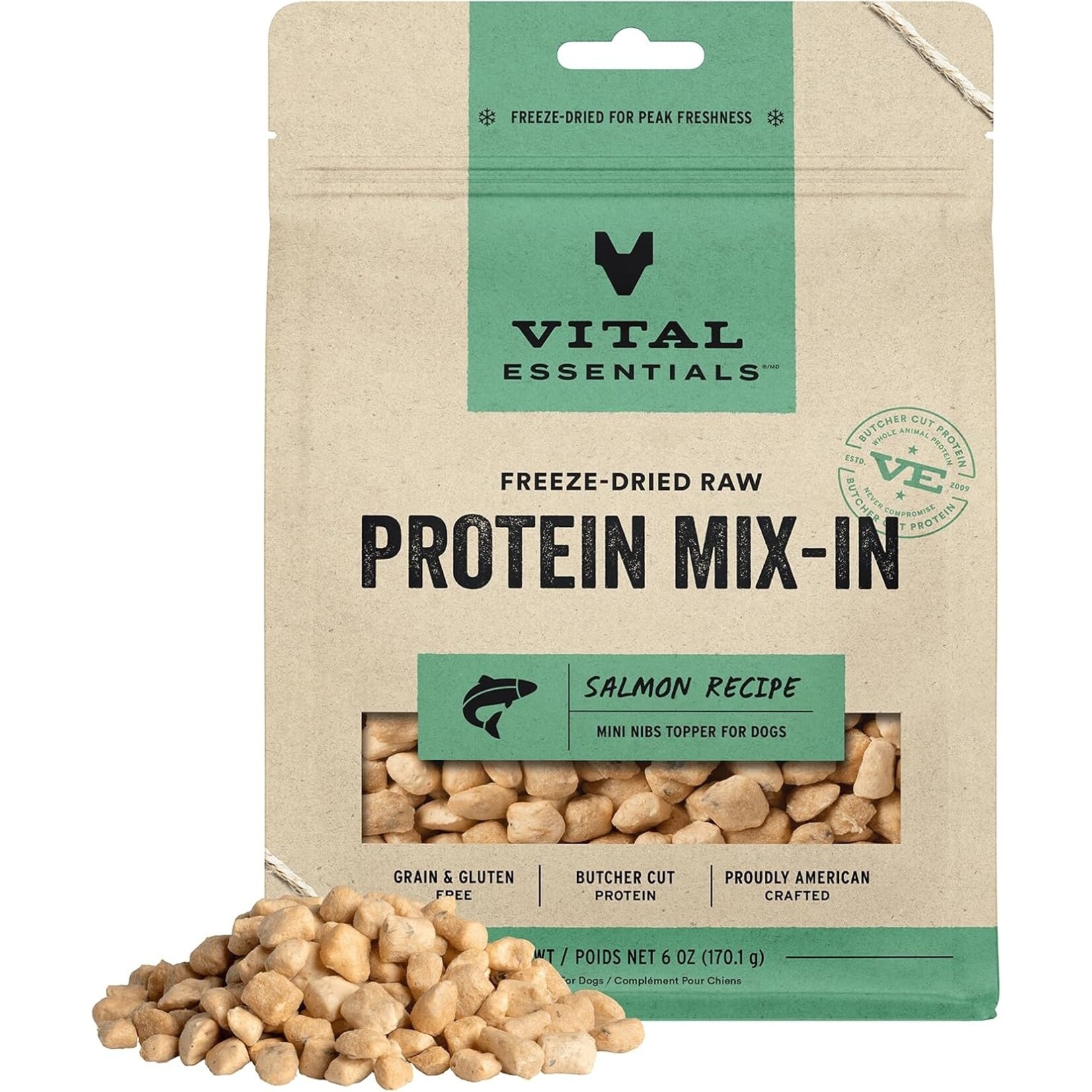 VITAL ESSENTIALS Vital Essentials Mix In Salmon Freeze dried 6OZ