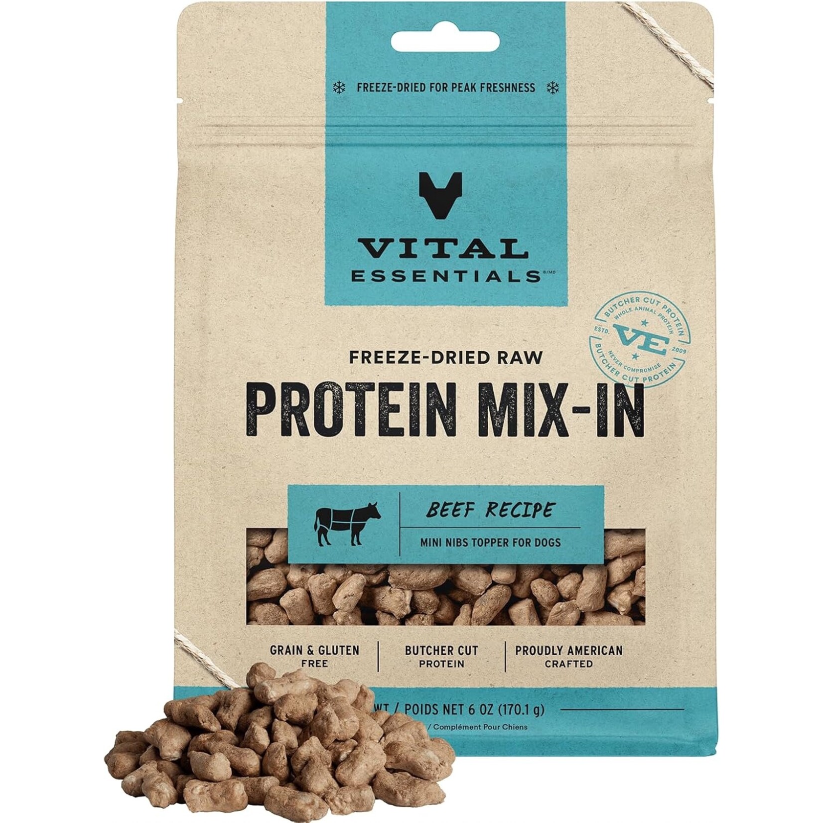 VITAL ESSENTIALS Vital Essentials Mix In Beef Freeze dried 6OZ