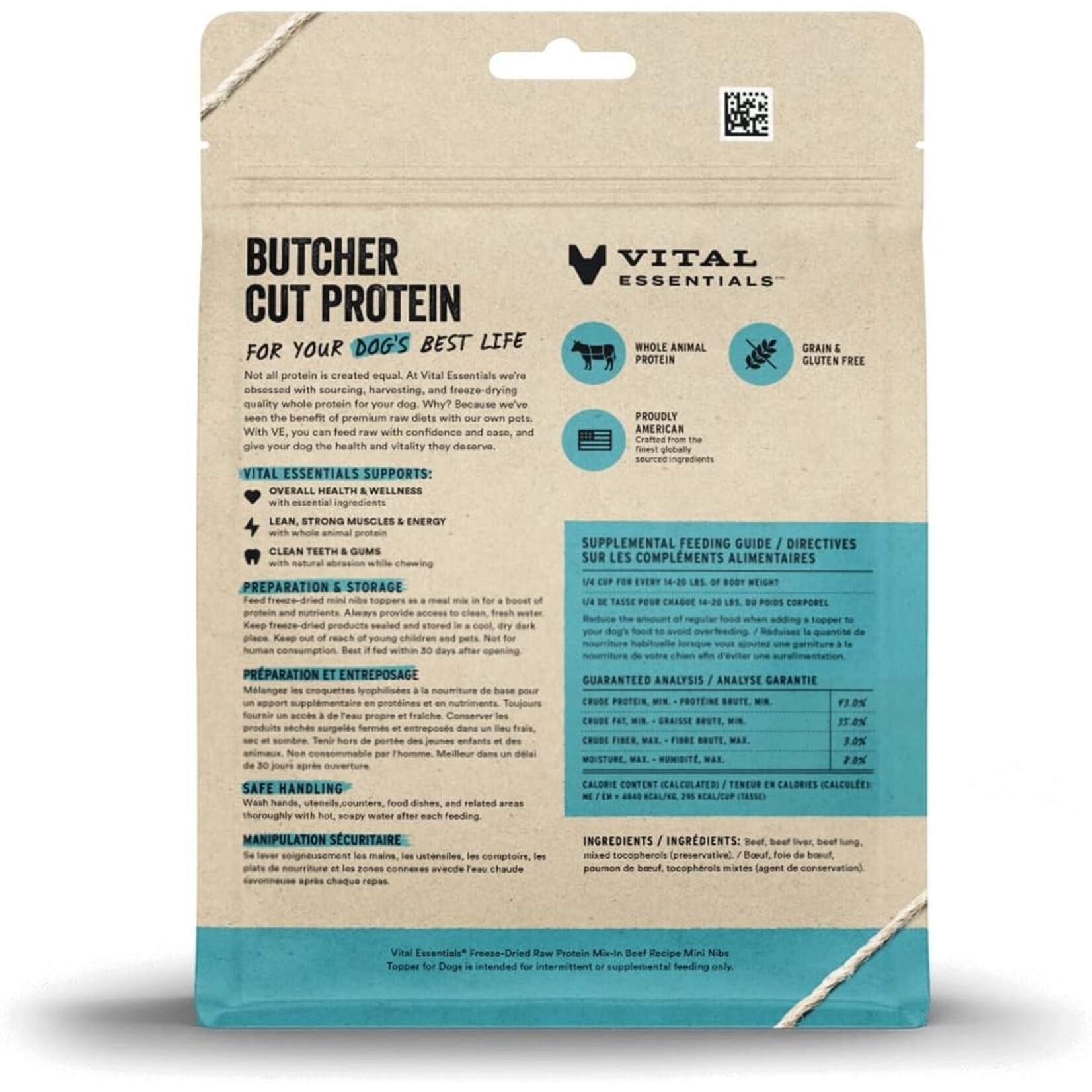 VITAL ESSENTIALS Vital Essentials Mix In Beef Freeze dried 6OZ