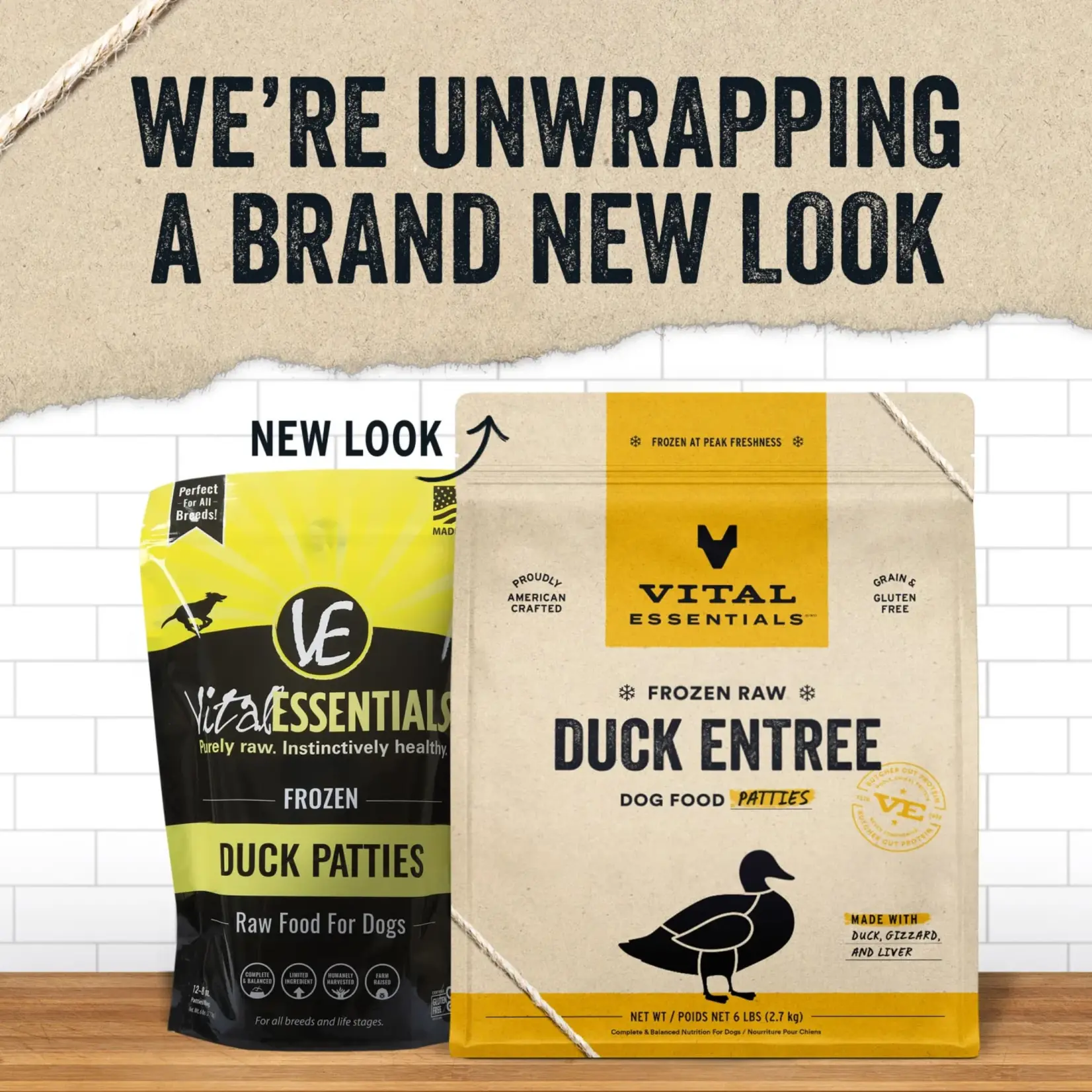 VITAL ESSENTIALS Vital Essentials Raw Dog Frozen Duck Patties 6lb