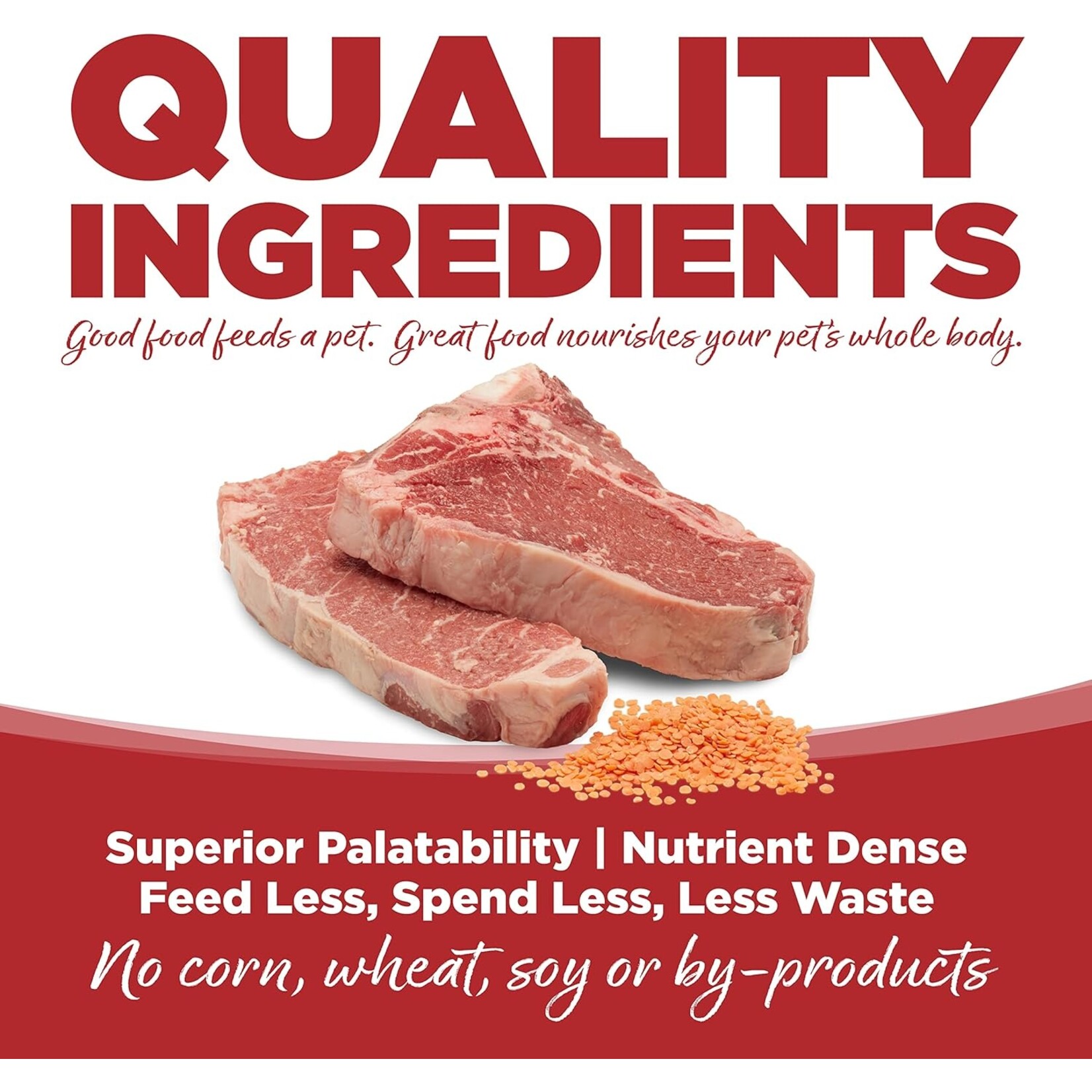 PureVita NutriSource PureVita Beef & Red Lentil Dog 4lb