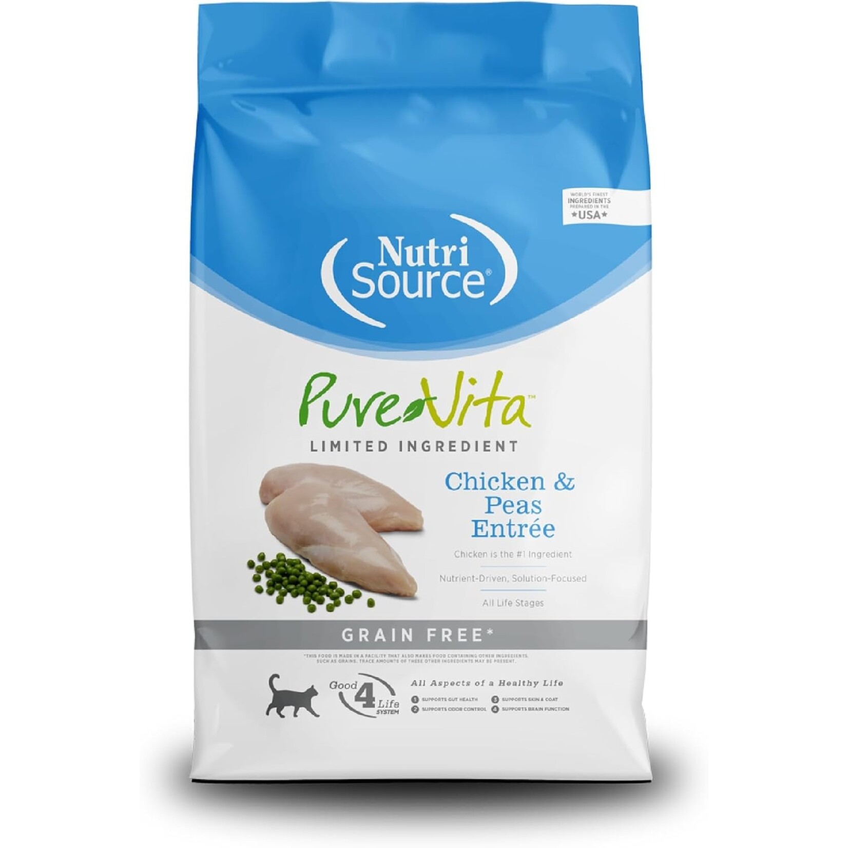 PureVita NutriSource Purevita Cat Chicken & Pea 4lb