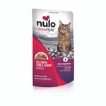 Nulo Nulo Freestyle Yellowfin Tuna & Shrimp in Broth Wet Cat Food Topper 2.8 oz Case 24