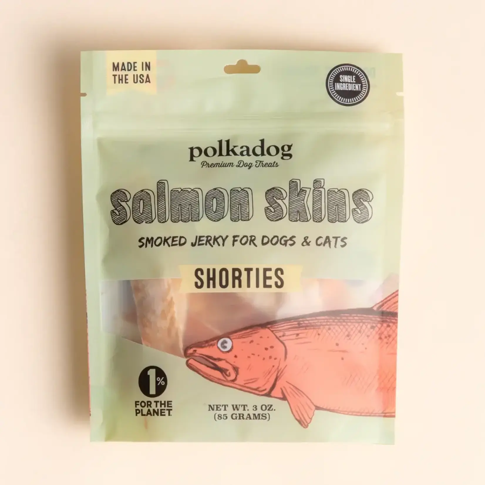 Polka Dog Polka Salmon Skins 3oz