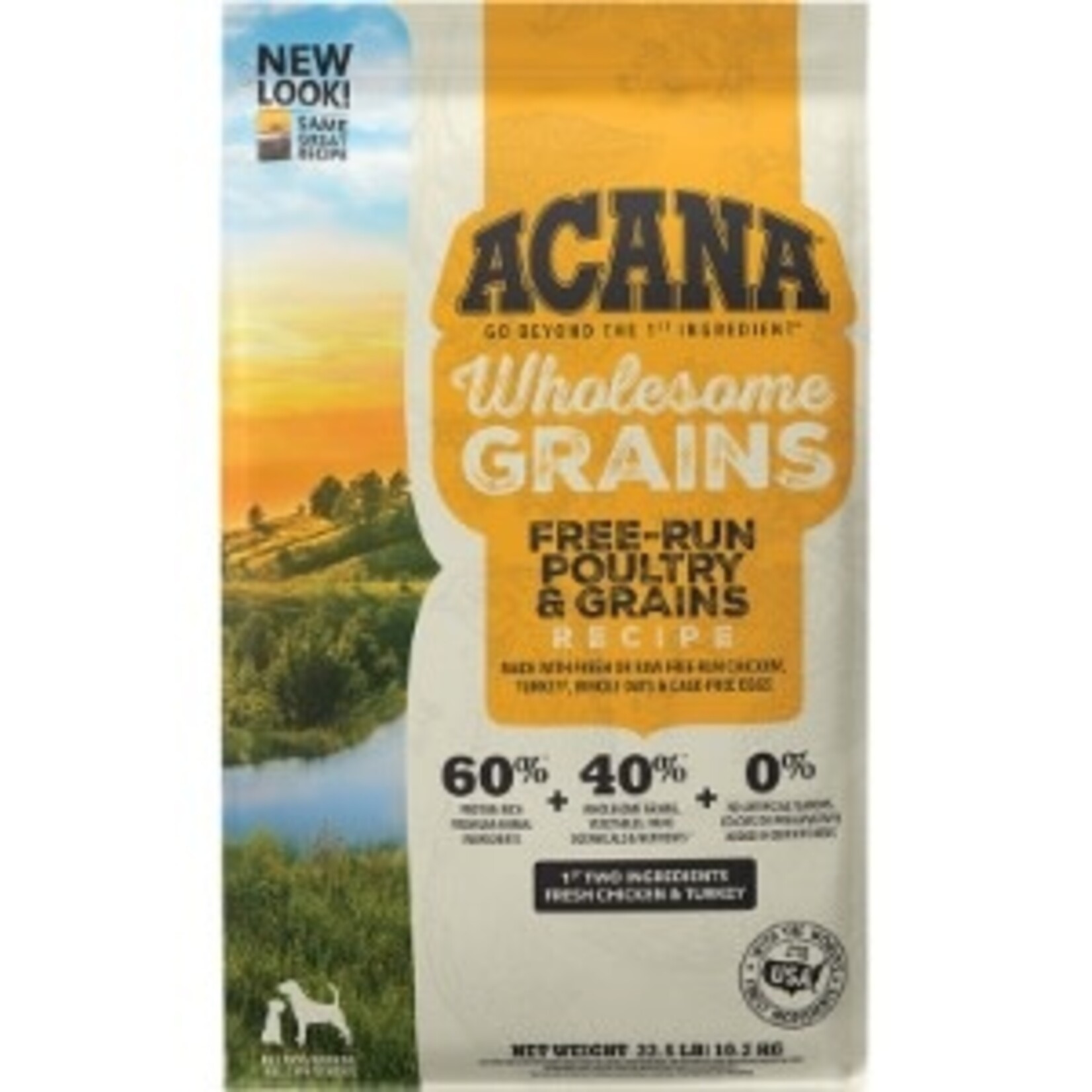 Acana Acana Wholesome Grains Free-Run Poultry  22.5lbs