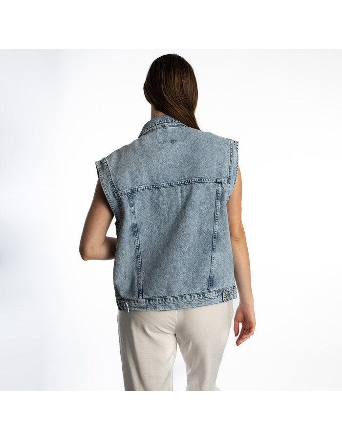 mylah denim vest