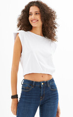 maya padded crop top