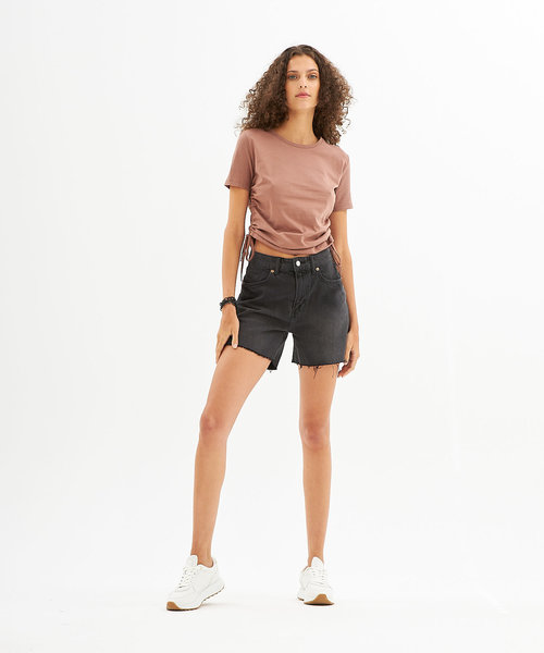LUCY SIDE STRING CROP TOP