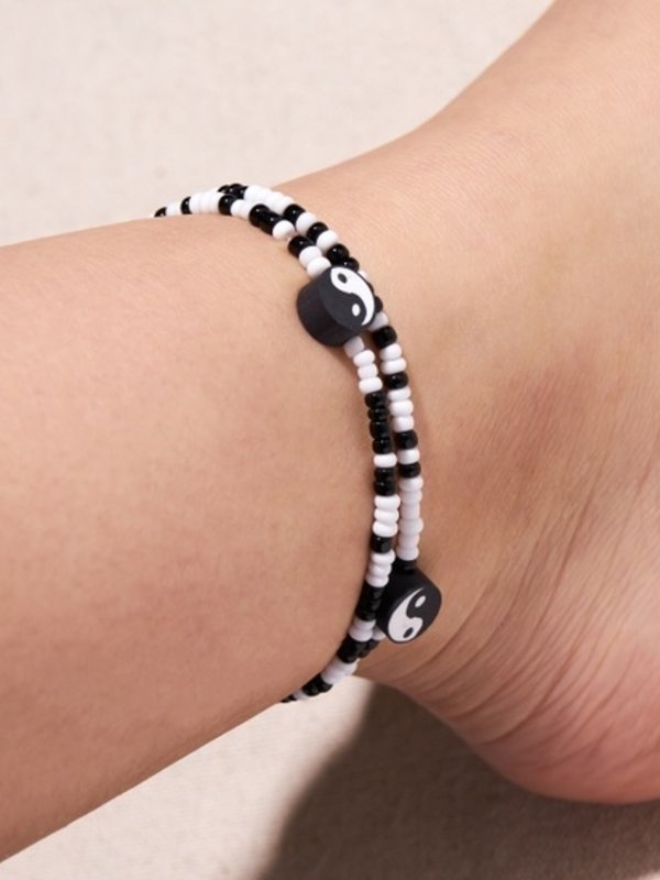 Girly Ying Yang Anklet