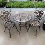 Bistro Set, 3 PC Bronze Rose