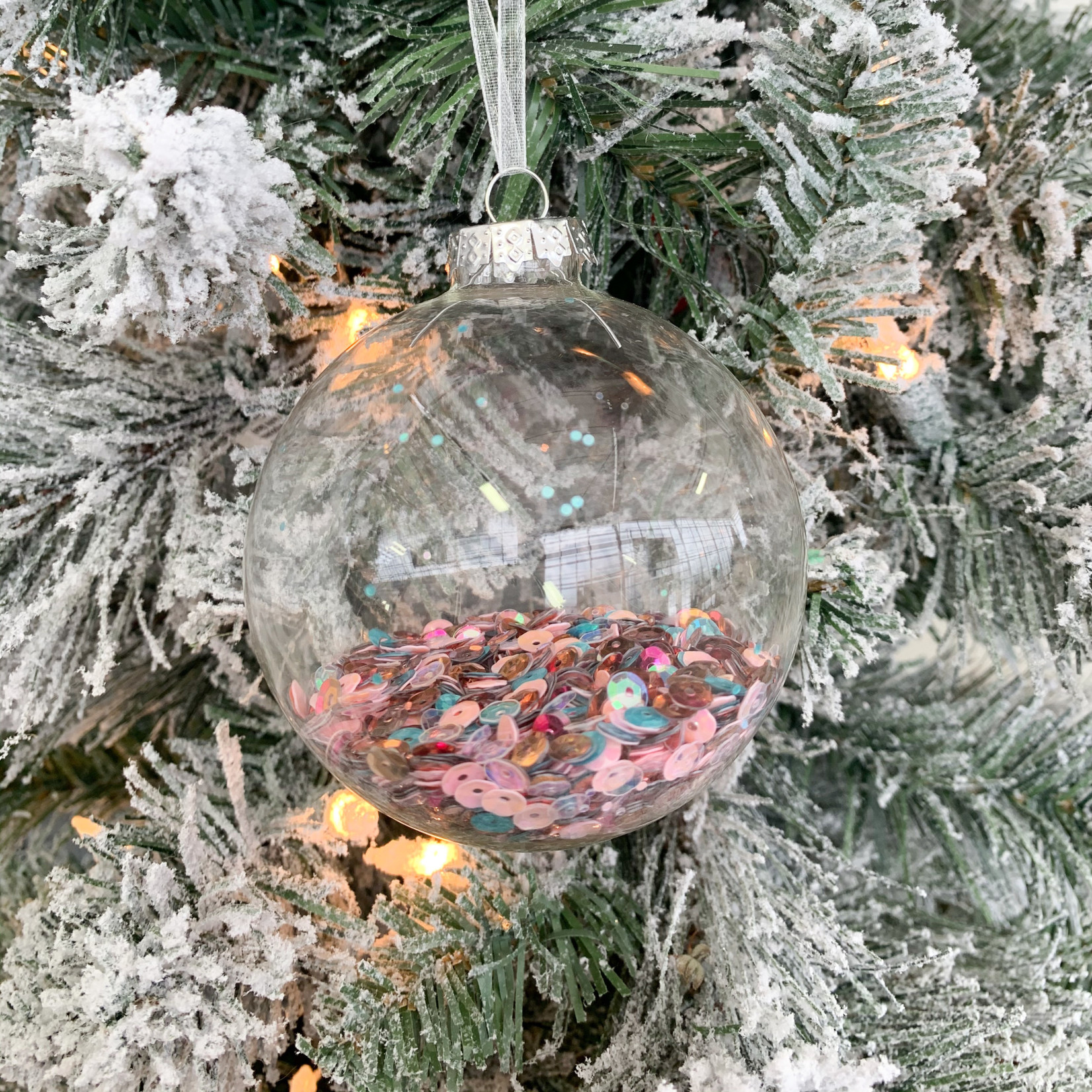 Ornament, Pastel Sequin Ball