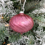 Ornament, Antique Pink (Onion Shape)
