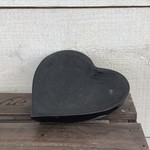 Soapstone Heart Dish - Black, S