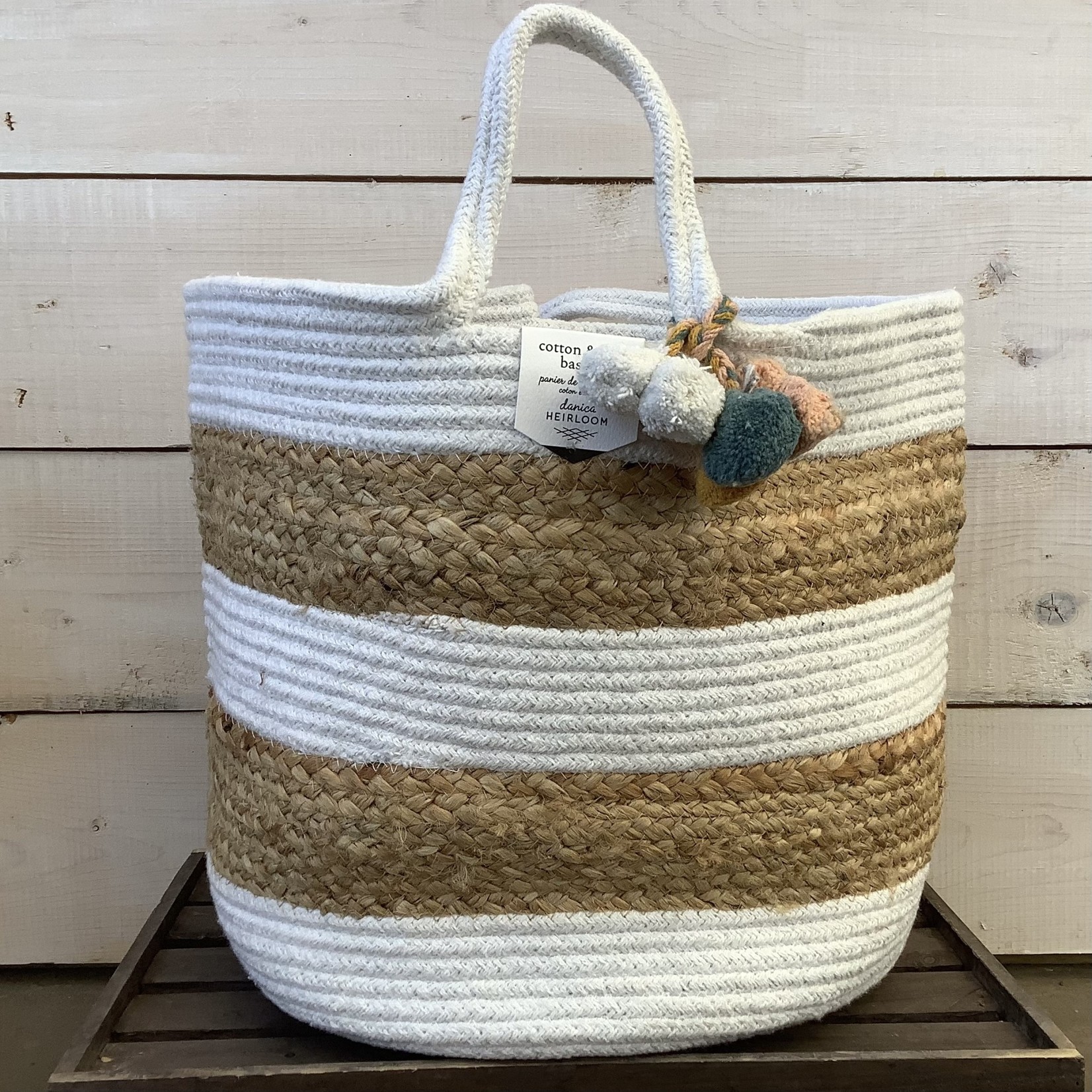 Basket, Jute/Cotton