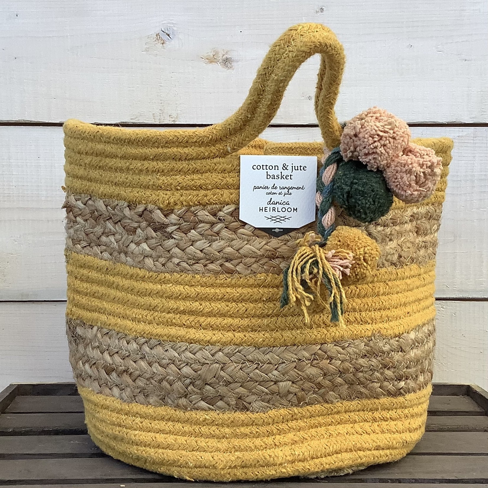 Basket, Jute/Cotton