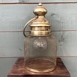 Gold Mesh LED Lantern