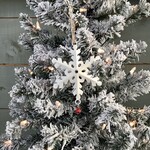Snowflake Ornament w/Bell- 4.5"H