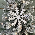 Glossy Snowflake Ornament- 7"H