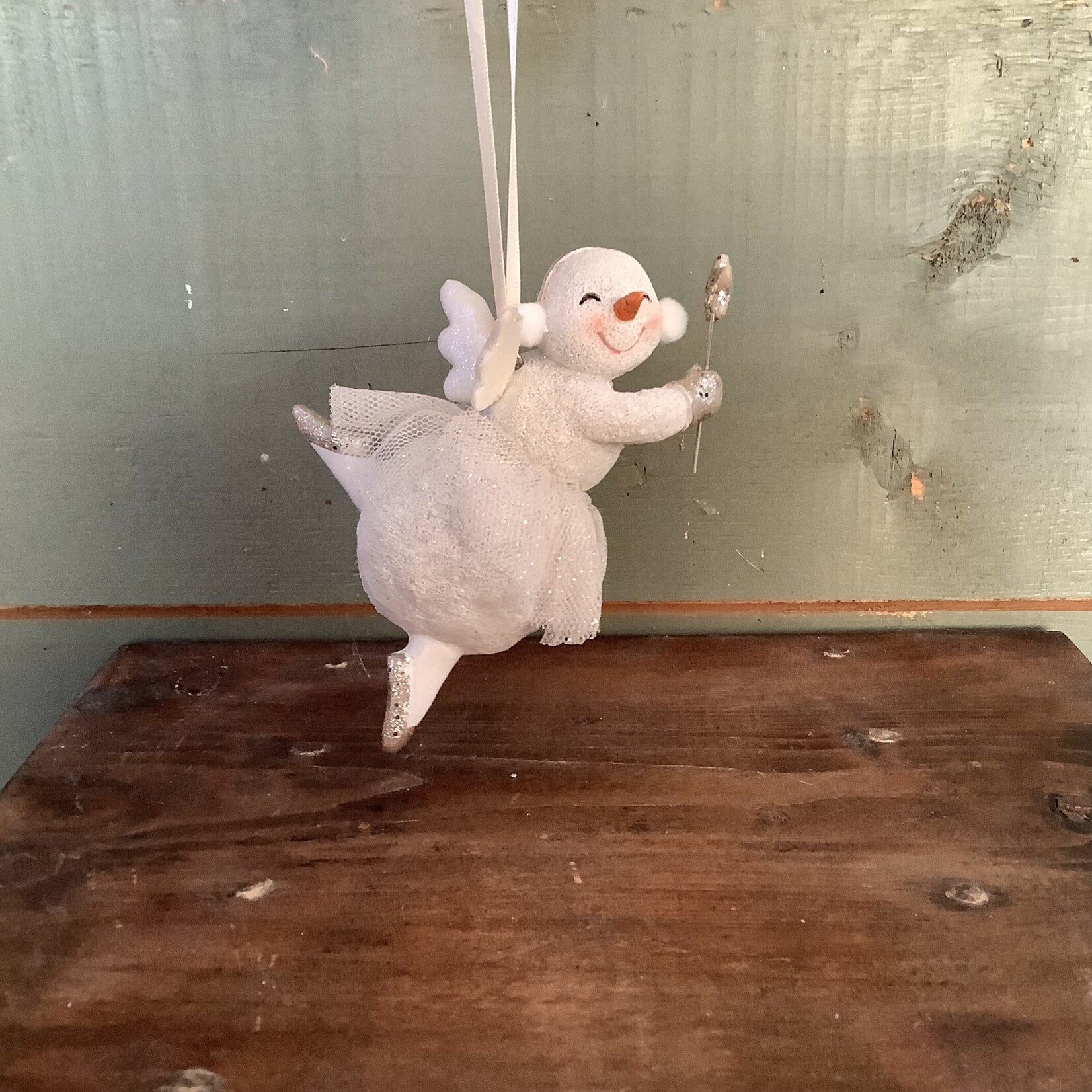 Dancing Snowman Ornament- 5.5"H