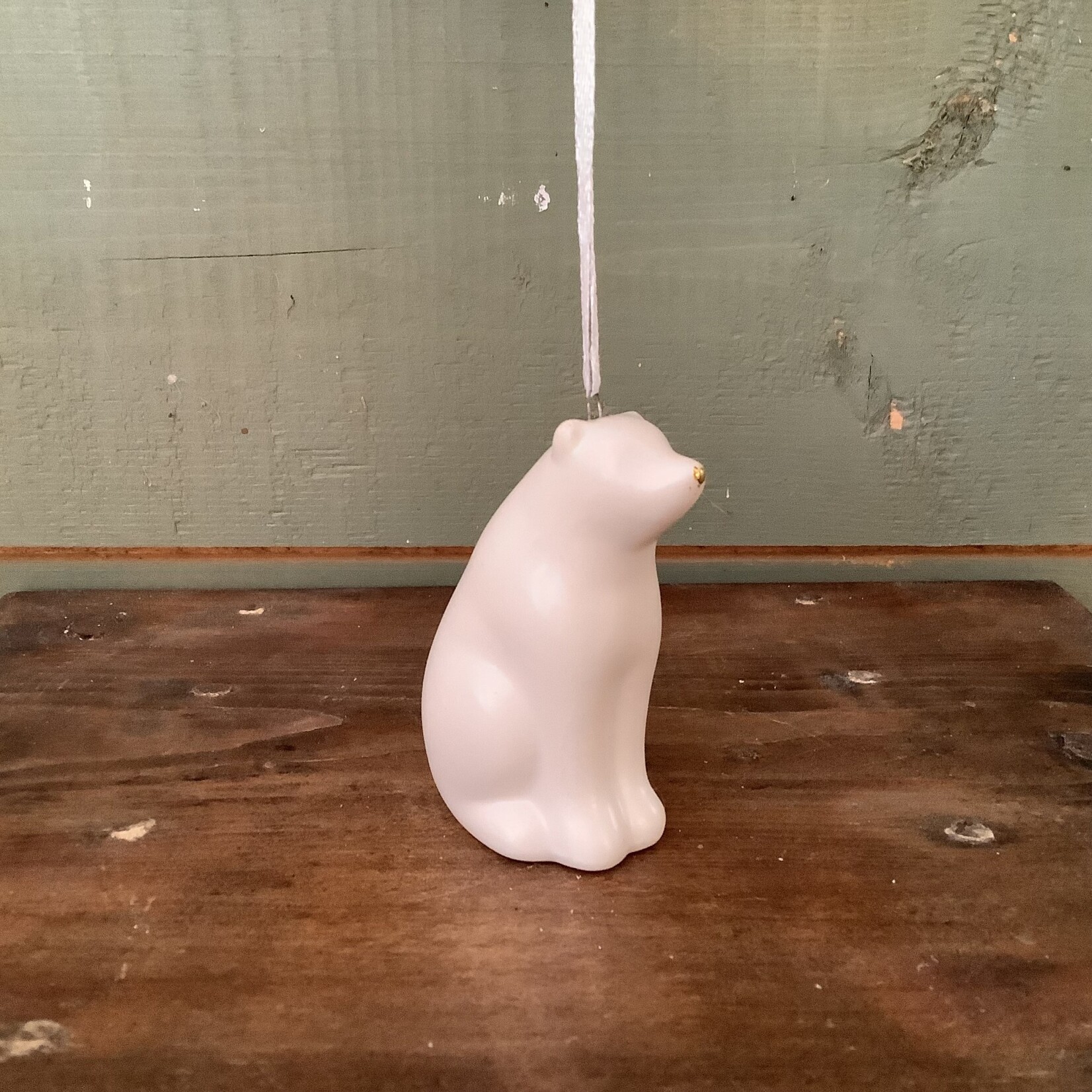 Modern Polar Bear Ornament- 3"H