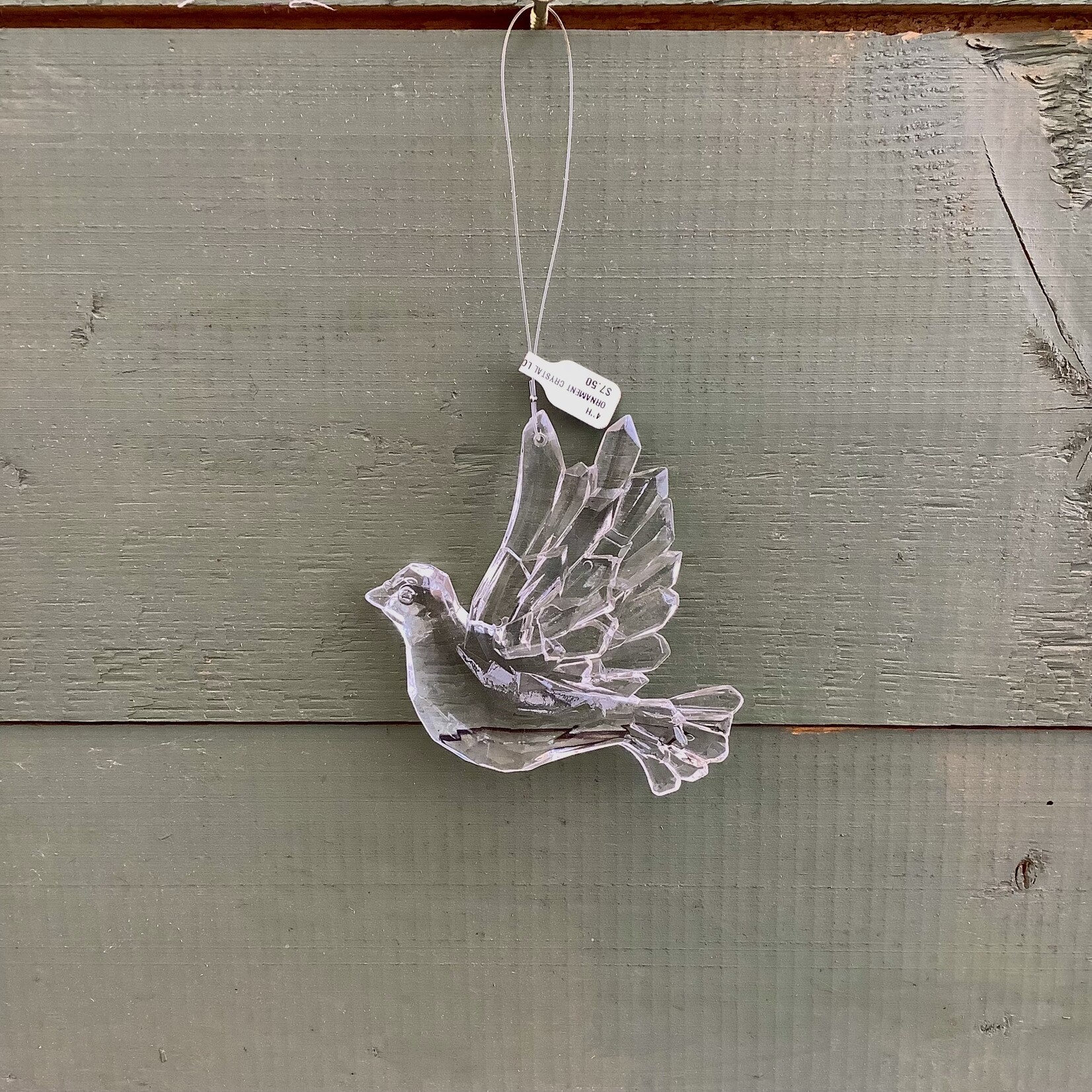 Ornament, Crystal Dove