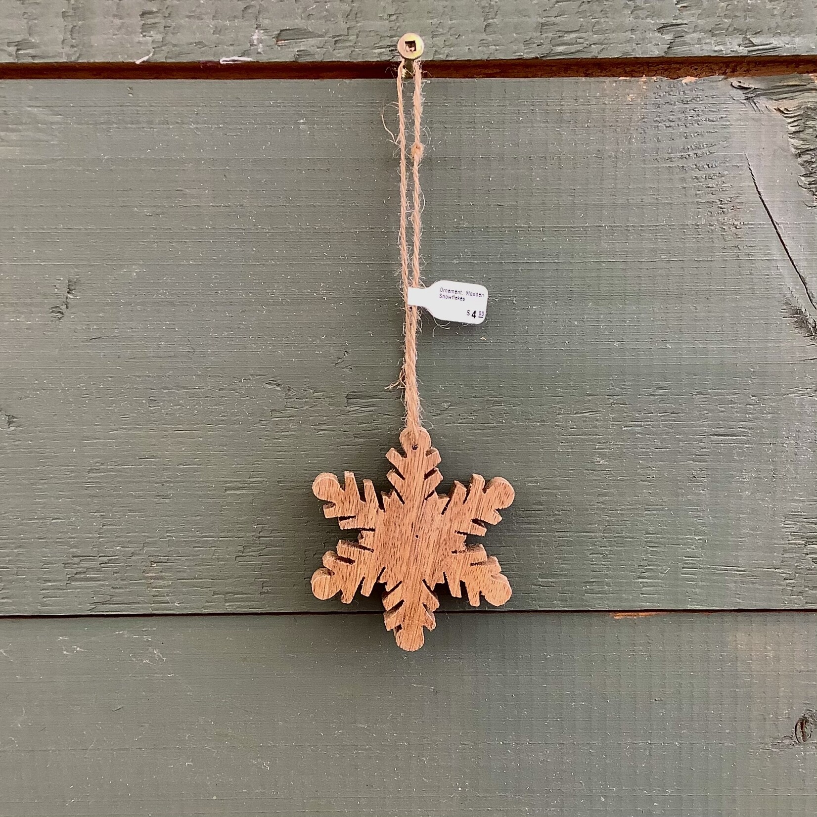 Ornament, Wooden Snowflakes