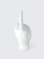 Middle Finger Candle- White