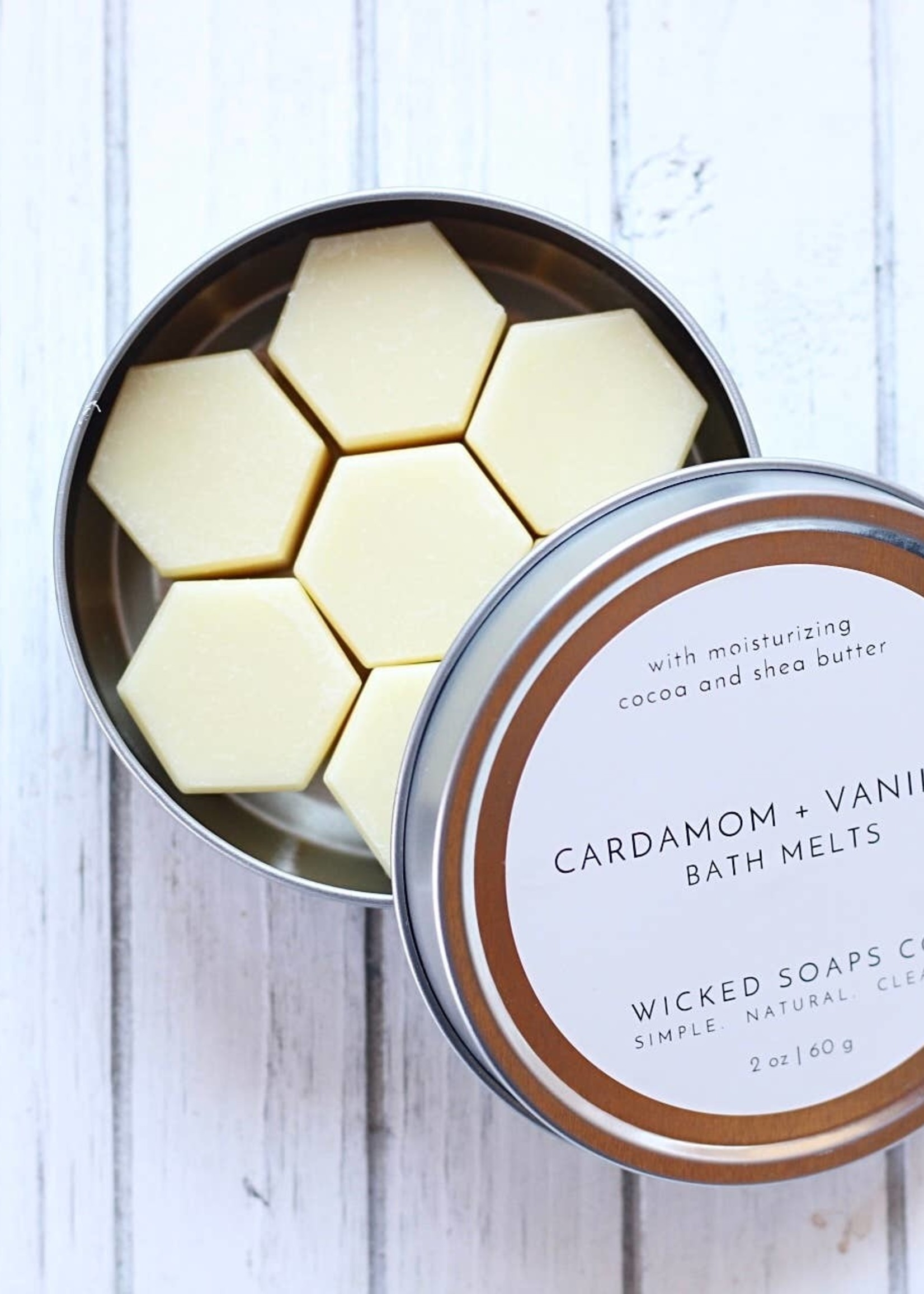 Cardamom + Vanilla Bath Melts