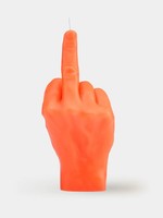 Middle Finger Candle - Neon Orange