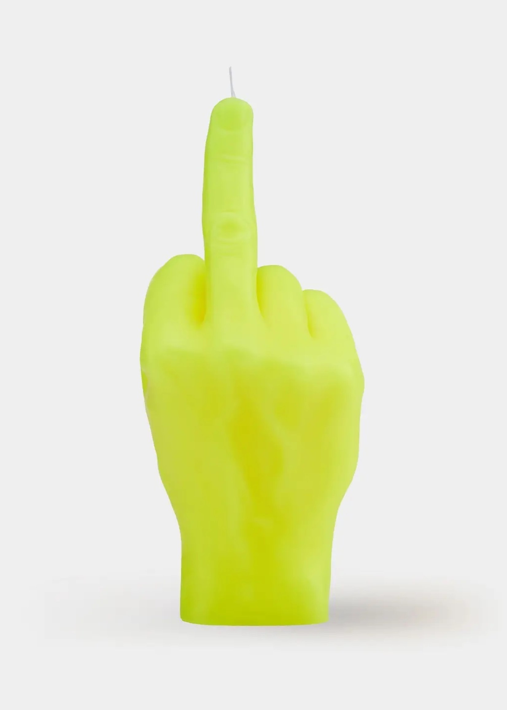 Middle Finger Candle - Neon Yellow