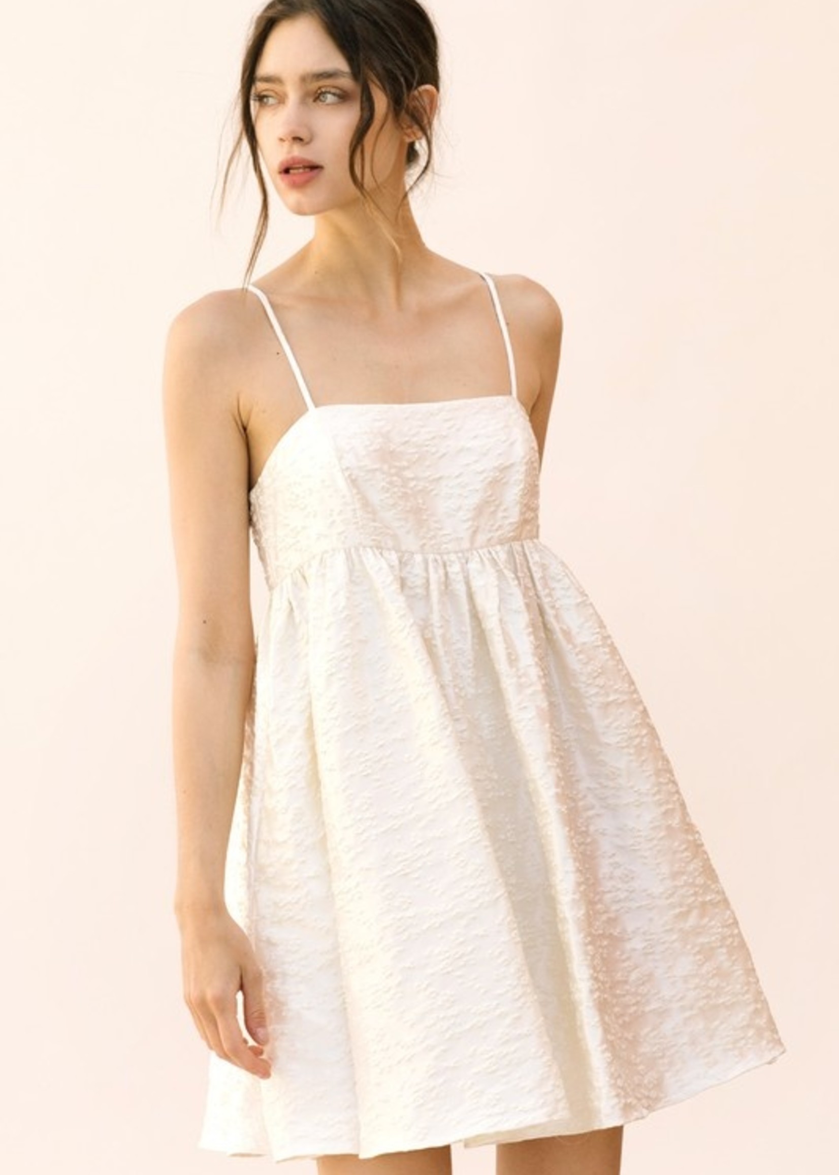 Ivory Babydoll Mini dress