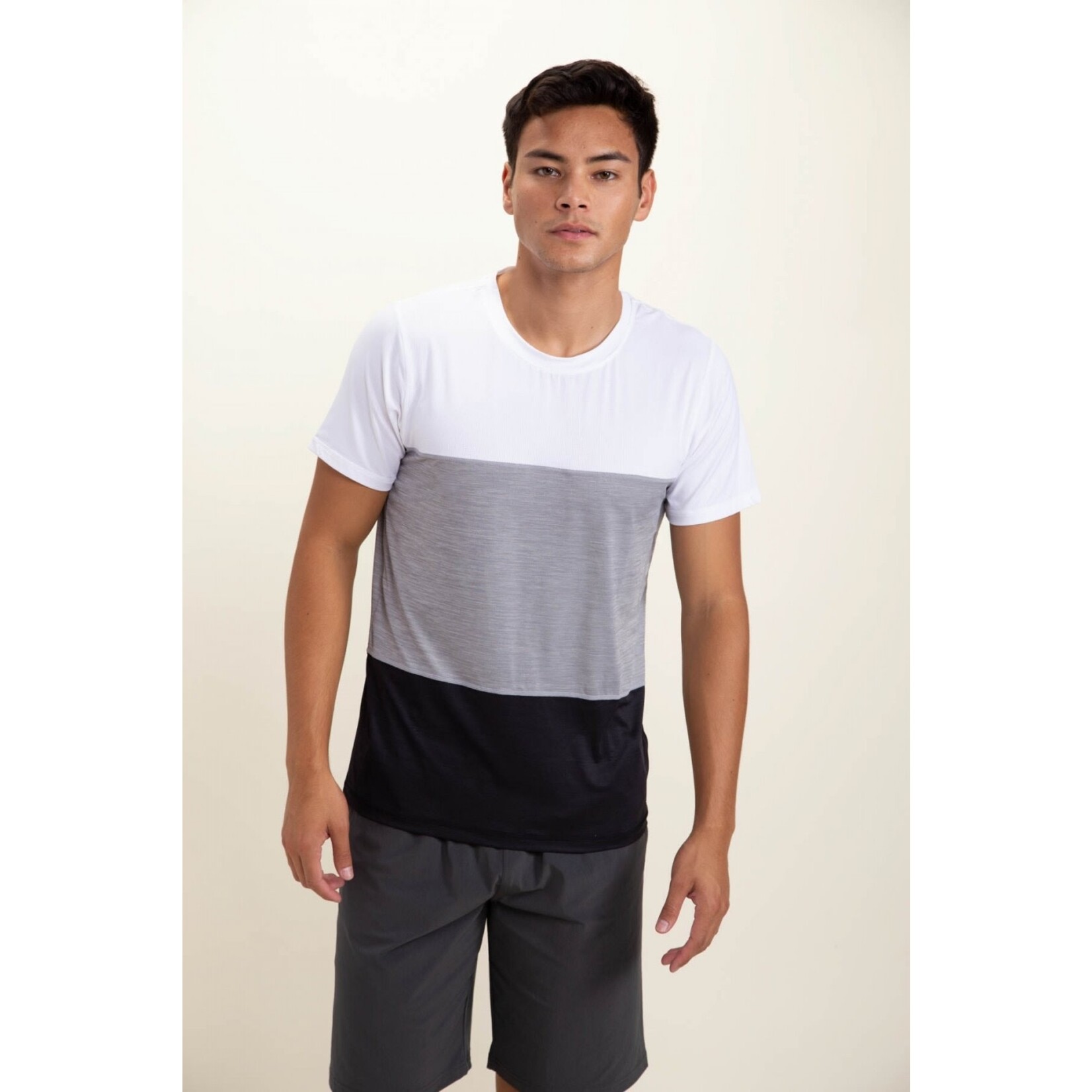 Mono B Cool Touch Color Block Tee