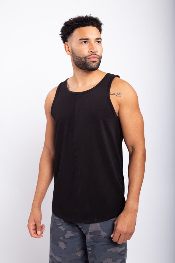 Tank Top With Curved Hem - House of Drip Apparel