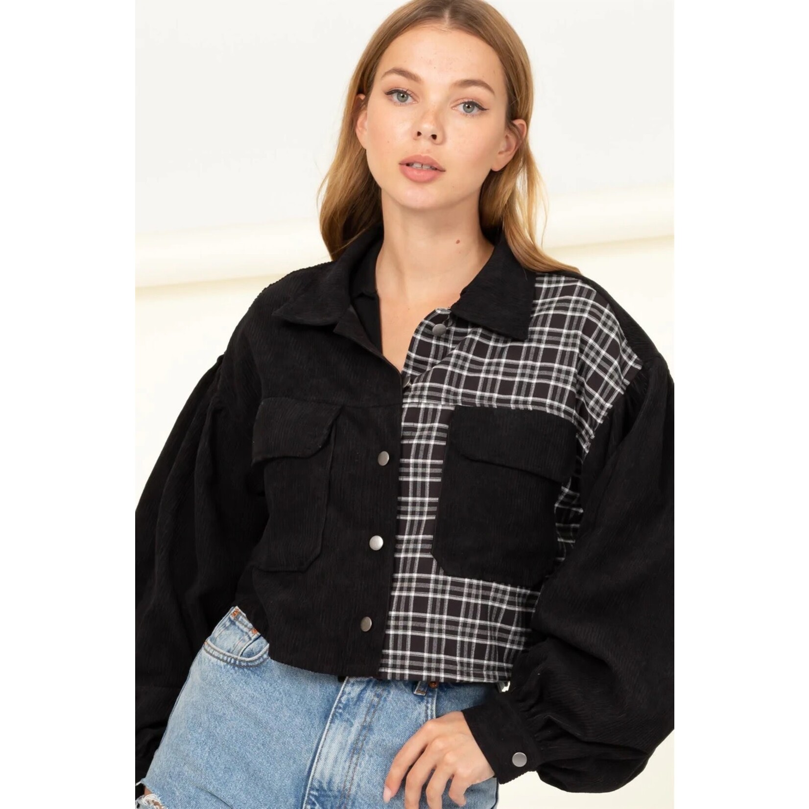 Hyfve, Inc. Alice Crop Flannel Shirt