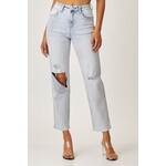 Risen High-Waist Relaxed Jeans