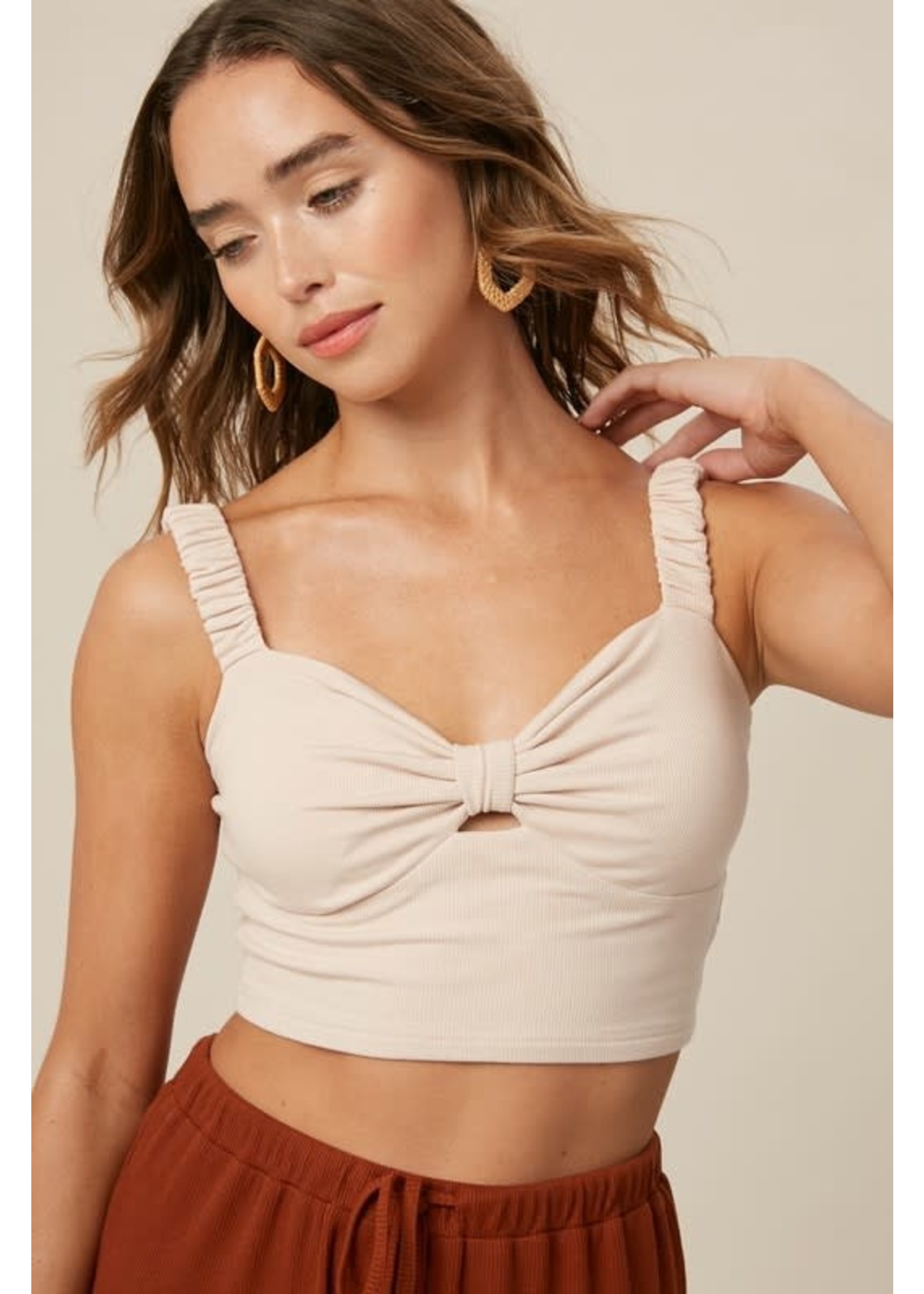 Ruched Shoulder Tank